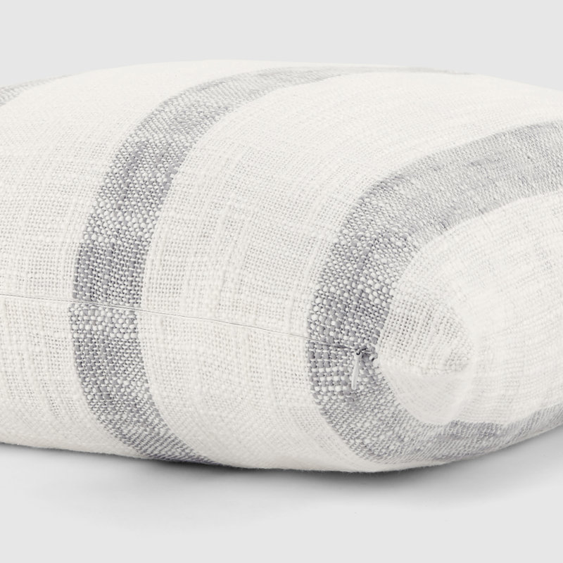 Striped Cotton Throw Pillow