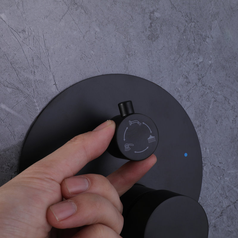 All-In-One Kit with Rough in-Valve, Matte Black