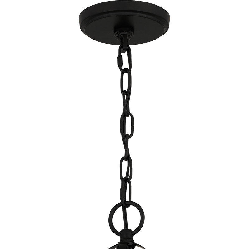 Lustre noir mat à 6 lumières Adelaide