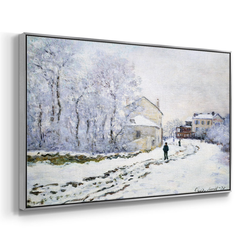 «Snow In Argenteuil», 1875, reproduction d'art sur toile, H 25 po x l 37 po x P 2 po, Argent
