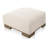 Beau OTTOMAN PERFORMANCE FABRIC OATMEAL