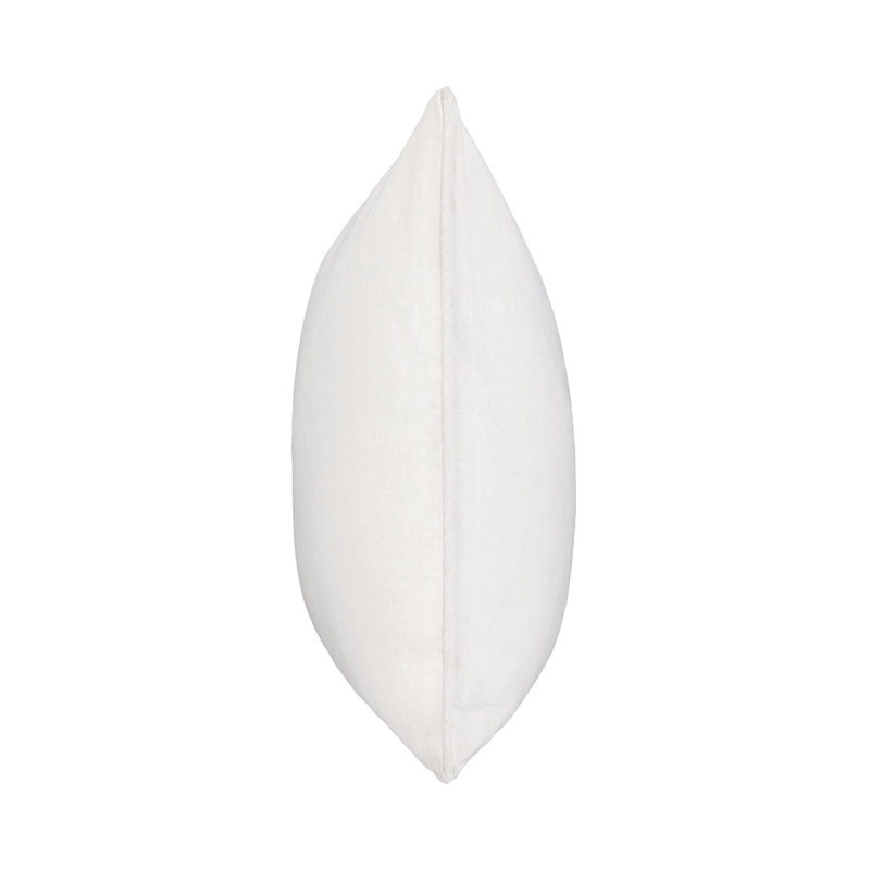 Bedford Linen Square Indoor / Outdoor Pillow Cover & Insert, Ivory