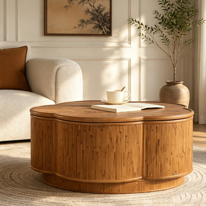 Table basse avec rangement amovible