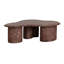 ISOLA COFFEE TABLE - MARBLE LOOK - MOCHA