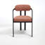 Ensemble de 2 chaises de salle à manger modernes rembourrées avec pieds en métal noir Boucle-577211854