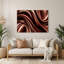 Gradient Abstract 66, art mural en métal brun-1528994135
