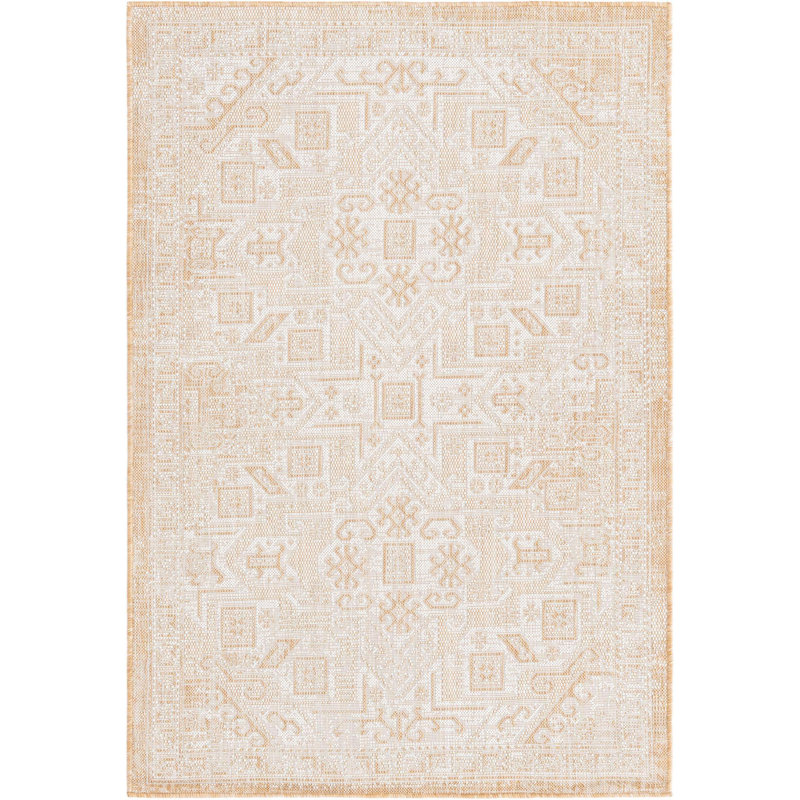 Tapis d'extérieur couleur ivoire Chand, Rectangle 4 pi x 6 pi