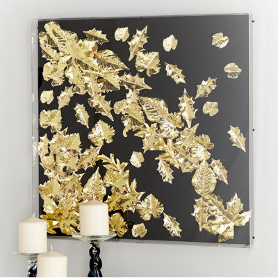 Glam Plants & Flowers Wall Decor on Resin
