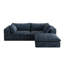Canapé profond en velours côtelé de 39,8 po à 3 places avec coussin amovible, conception double couche, sans assemblage, pour salon, chambre à coucher, appartement, siège luxueux rembourré de plumes, éponge double confort moelleux, haute