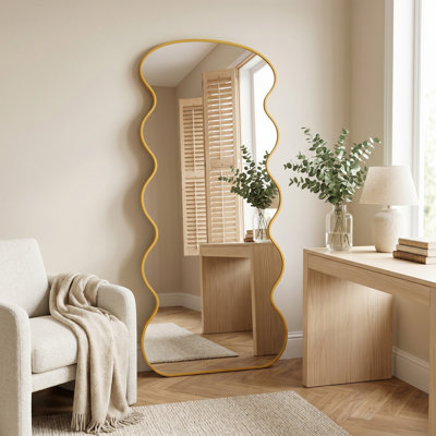 Arched  Metal Oversized Full-Length Mirror
