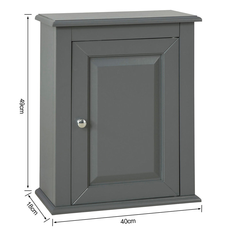 Fynn Bathroom Cabinet, Dark Grey