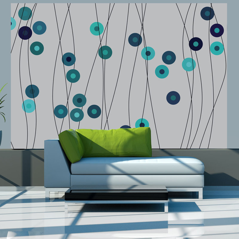 Azure Buttons 1.5m L x 200cm W Wallpaper, 300 cm x 231 cm