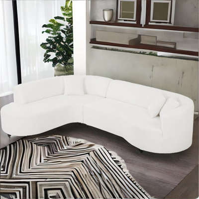 Convertible Modular Sectional Sofa With Right Chaises, L-shaped Corner Comfy Upholstered Couch -  Orren Ellis, 72CCF3B7DC8F44BF897F9E4F593D5834