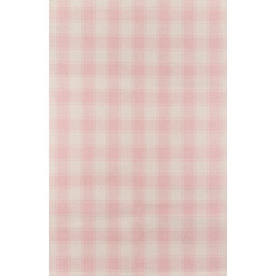 Tapis rose / ivoire en laine tissé à plat à la main Marlborough