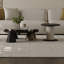 Ensemble de tables basses en marbre moderne