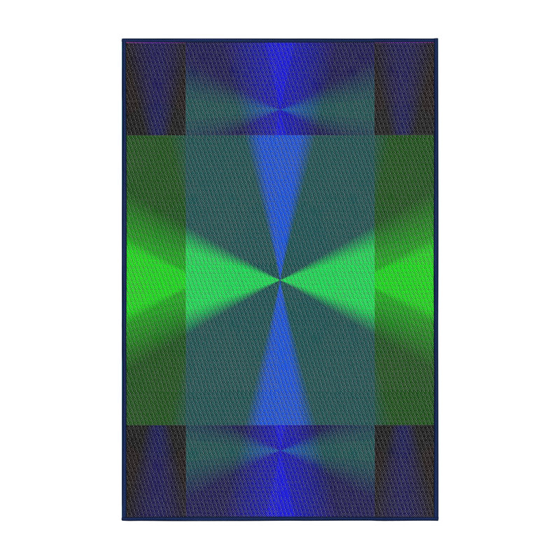 Abstract Indoor Rug, Rectangle 3' x 5'