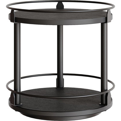 Lazy Susan Organizer, Rotating Spice Rack, 2 Tier Spice Turntable Organizer, Industrial Turntable Spice Holder, For Kitchen Countertop And Cabinet, Co -  17 Stories, E227E80C474C4DC4800744A5008B94F0