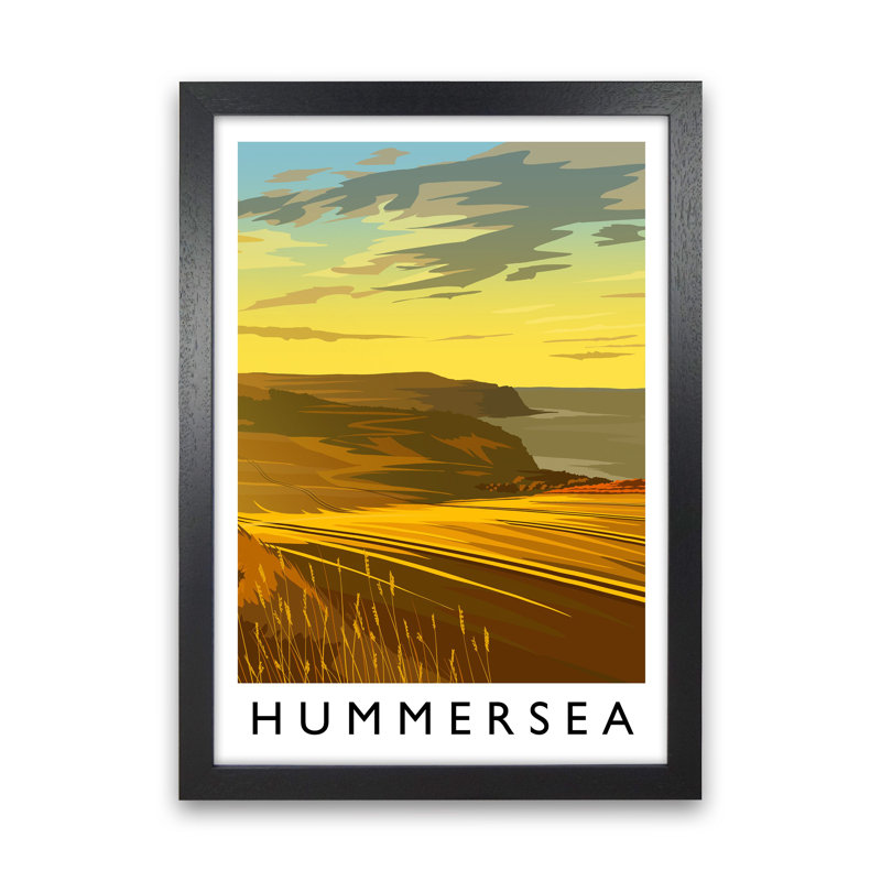 Hummesea Portrait 1 Piece Wall Art, 34cm H x 25cm W x 3cm D, Black Framed