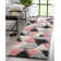 Cobina Holland Modern Geometric Blush 3D Textured Thick & Soft Shag Rug