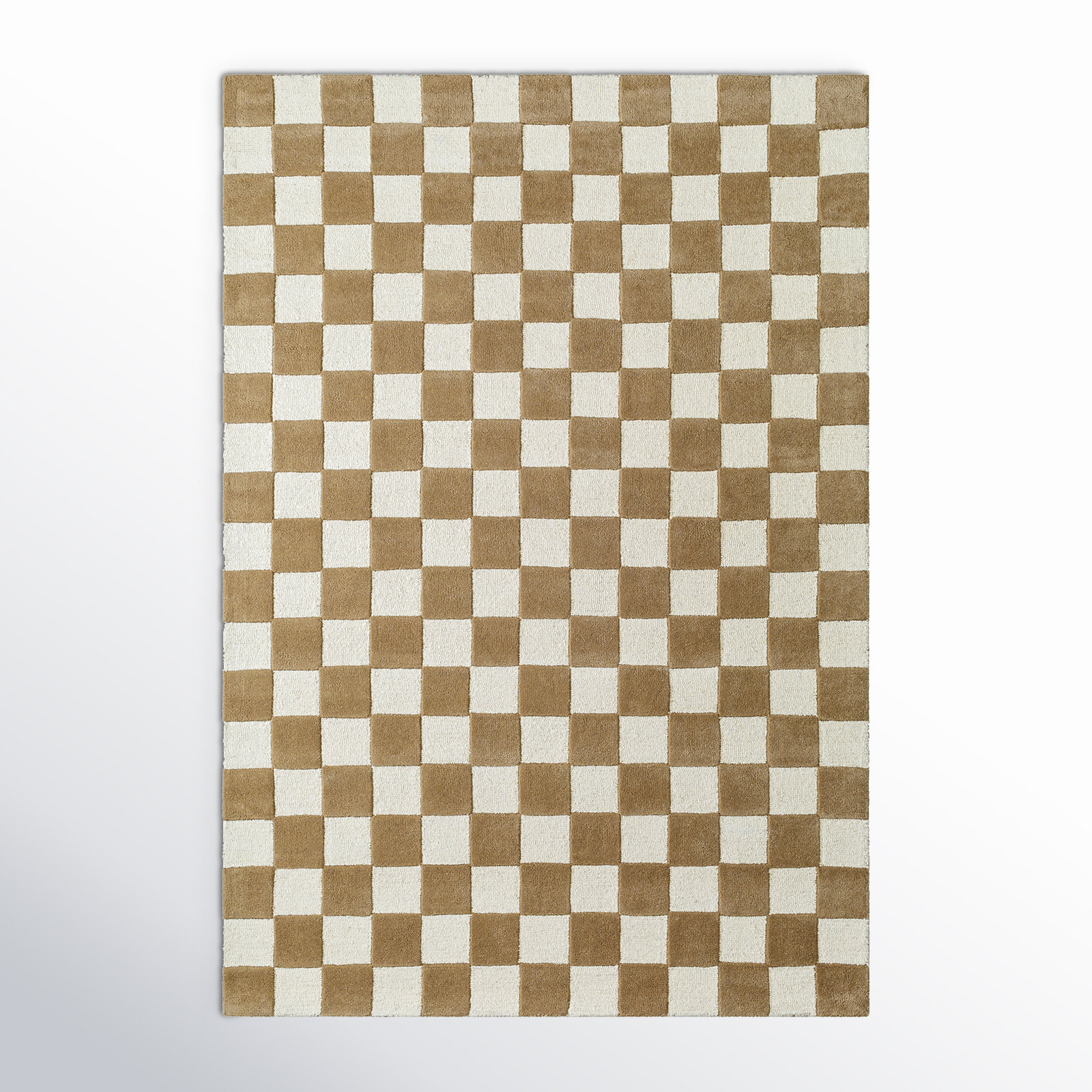 Jenna Tan Hand Tufted Area Rug, Rectangle 8' x 10'