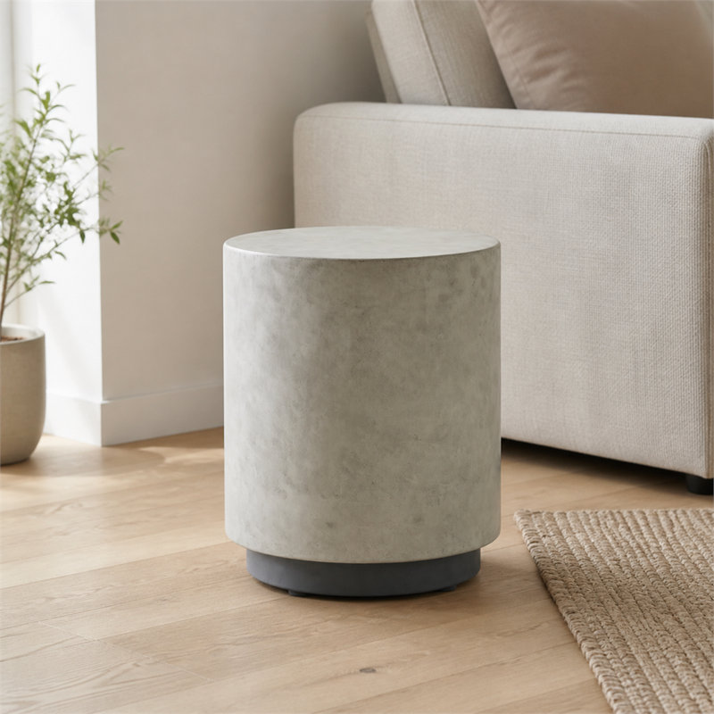 Table basse d'appoint décorative grise