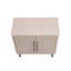31" Fluted Accent Cabinet | Whitewashed Oak Storage & Display | Gift Idea-121051027