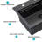 Gunmetal Black Drop In Waterfall Kitchen Sink - Single Bowl 16 Gauge Stainless Steel Ledge Workstation Kitchen Sinks With Pull-Out Faucet & Cup Washer