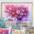 Toile avec cadre flottant or
