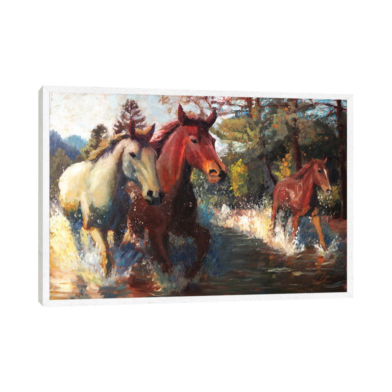 Trifecta by Christopher Clark - Floater Frame Gallery-Wrapped Canvas Giclée on Canvas, 66.04 cm H x 45.72 cm W