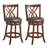 Red Barrel Studio Swivel Counter Height Dining Pub Chairs with Rubber Wood Legs