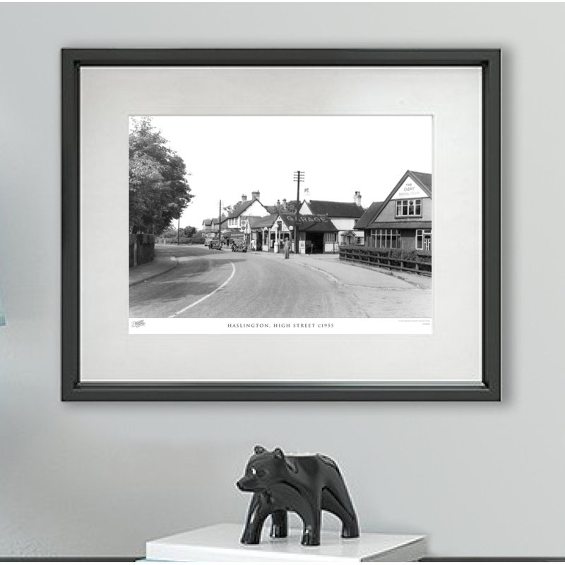 Haslington, High Street C1955 - Single Picture Frame Print, 28cm H x 36cm W x 2.3cm D