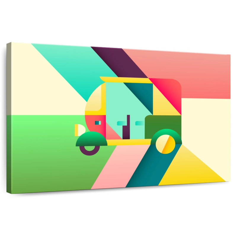 Mehar Abstract Rickshaw, 16" H x 24" W