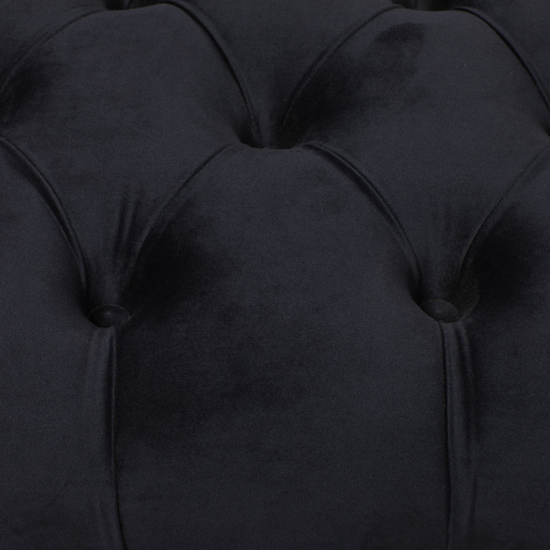 Banc Dayzia, Noir, H 19,35 po x l 39,05 po x P 16,8 po