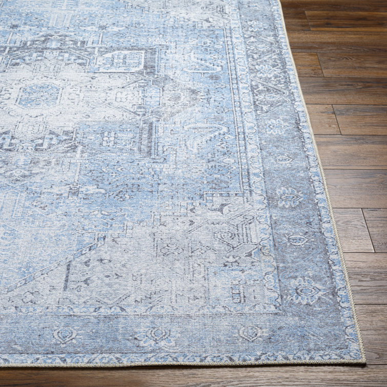 Westbrook Oriental Machine Woven Chenille Area Rug in Light Sky Blue Langley Street Rug Size: Runner 2'7 x 14