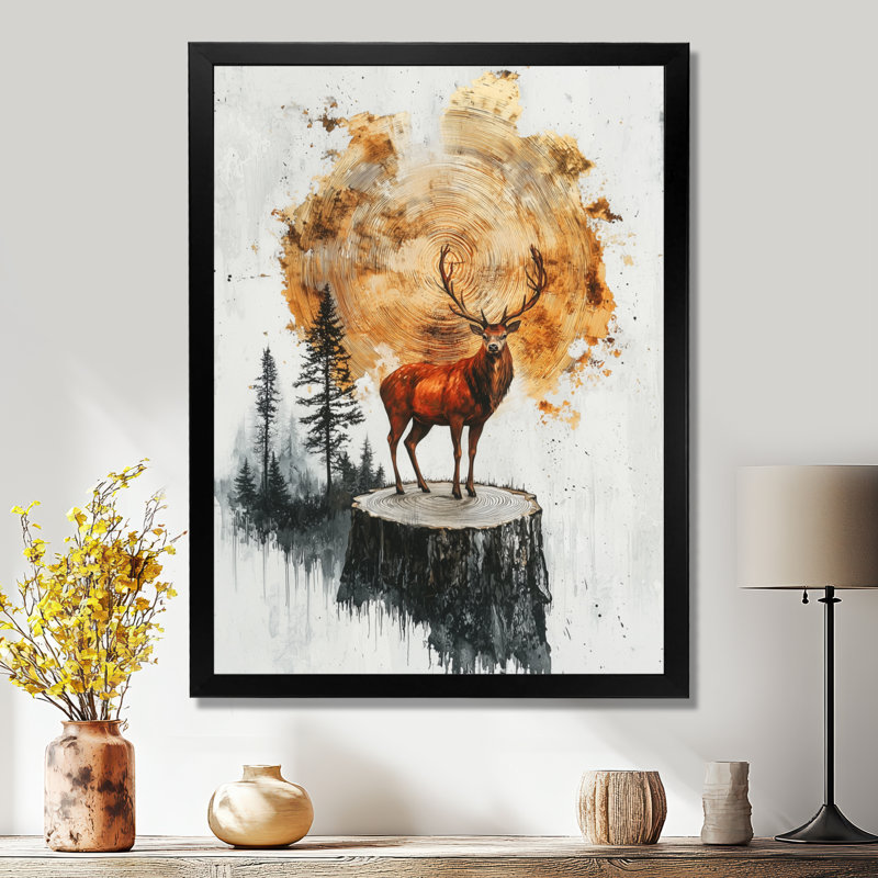 Geoppo - Animals Canvas Art Print, H 20 po x l 12 po, Avec cadre, Noir, noir, noir, noir