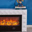 Meuble télé moderne et simple avec foyer-167456487
