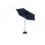 Parasol de table d'extérieur de 9 pi avec parasol inclinable et manivelle, parasol de marché, 6 nervures robustes, terrasse, cour, piscine (base non incluse)-1036680067