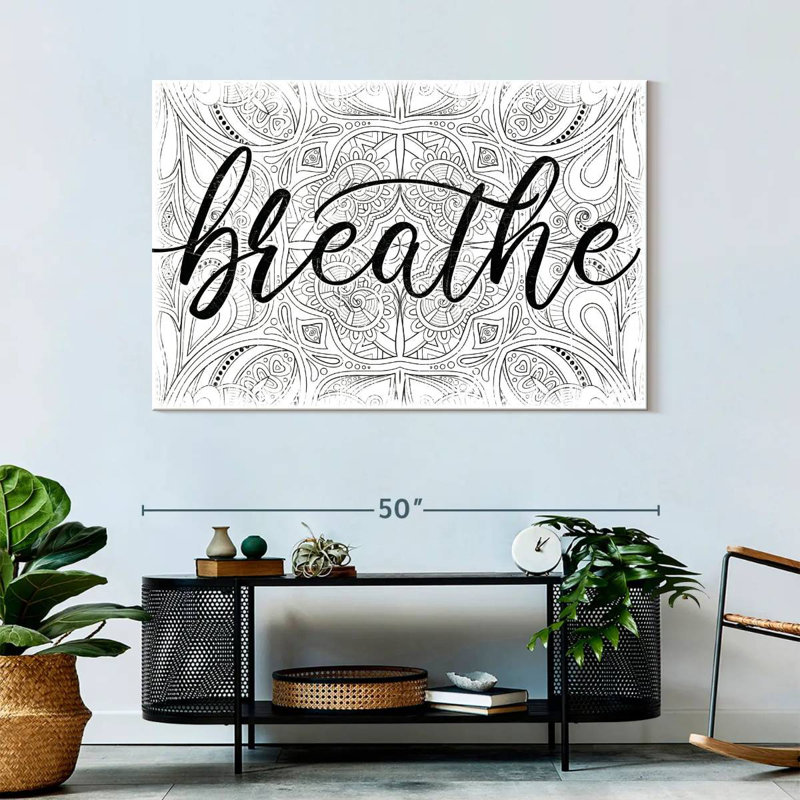 'Breathe Zen Pattern, 32" H x 48" W