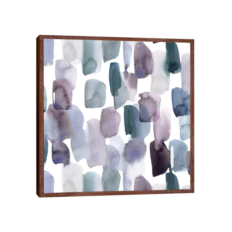 Story II by Stephanie Ryan - Painting on Canvas, Classic Brown Wood Floater Framed, 66.04cm H x 66.04cm W x 3.81cm D