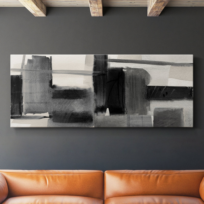 Ombres dans la soirée - Toile tendue avec châssis - Prêt à accrocher, H 12 po x l 30 po