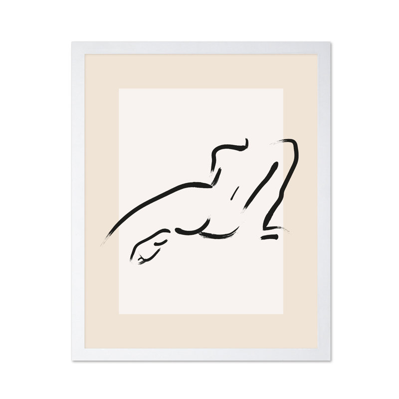 Silhouette féminine n ° 3, Affiche, H 12 po x l 16 po, Encadrement blanc