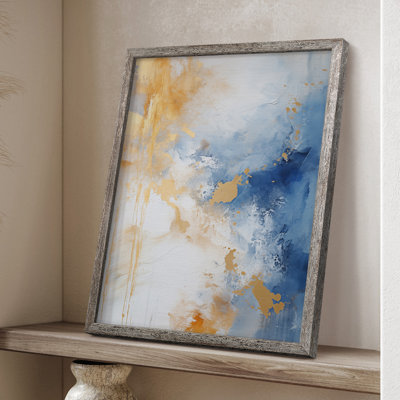 ABSTRACT Series, impression encadrée - bois massif