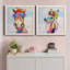 «Groovy Horse And Sky», ensemble de 2 peintures sur toile encadrées-420614946-420614950