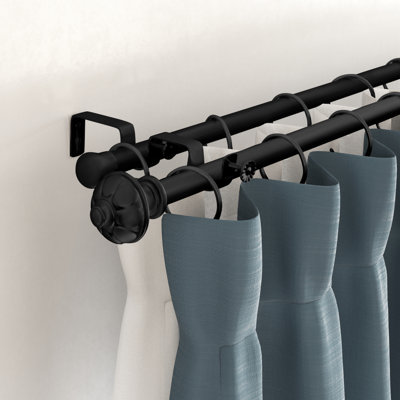 Kravitz Adjustable Double Curtain Rod