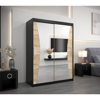 Gudrun 2 Door Manufactured Wood Wardrobe
