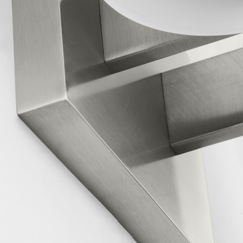 Rhode Medium Vanity, Brushed Steel