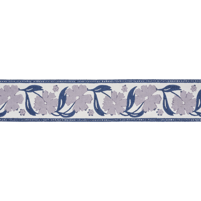 Adra Hand Blocked Tape, Lilac/Blue