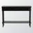 Altha 2-Drawer Console Table in Black Finish with Spindle Legs, 32.15" H X 45.1" W X 12.81" D-1064770321