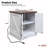 Rustic Wood Nightstand with Adjustable Shelf-326359932