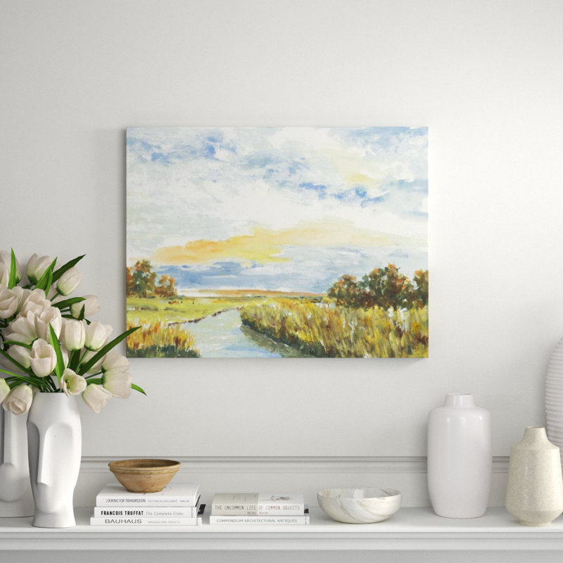 Along The River Print by Sara Brown, 24" H x 33" W, Outdoor